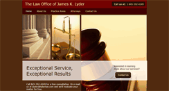 Desktop Screenshot of lyderlaw.com